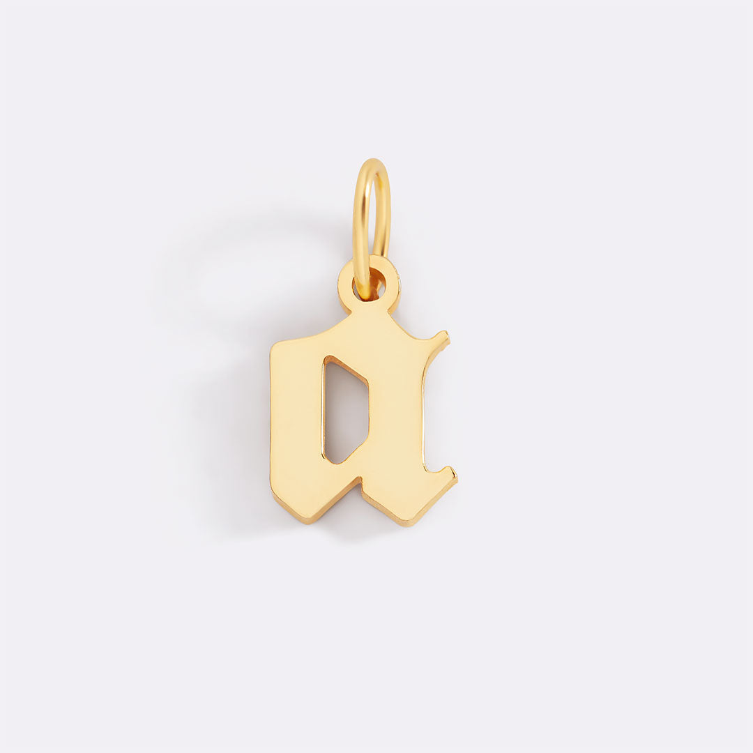 Old English Letter Charm