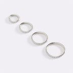 Eternity Crystal Cartilage Hoop Earrings | 16g