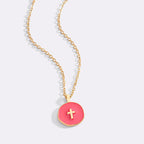 Minimalist Enamel Cross Pendant