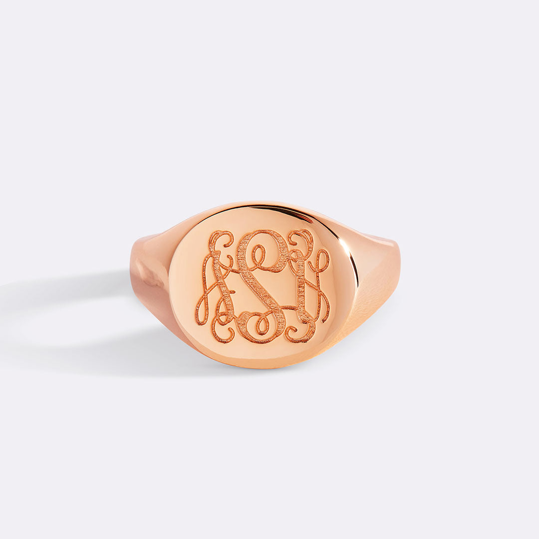 Monogram Signet Ring