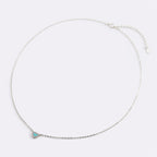 Tiny Turquoise Heart Choker