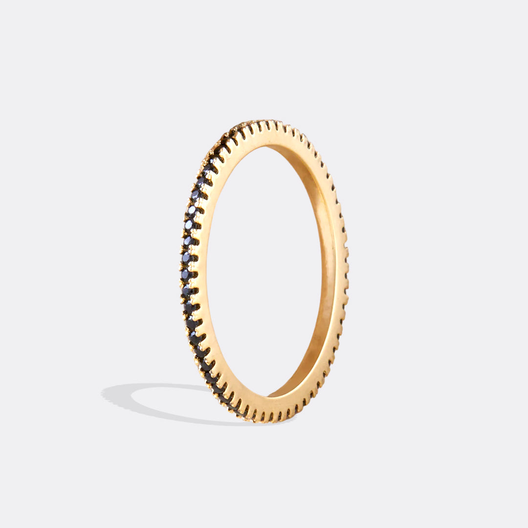 Black Diamond Eternity Stacking Ring
