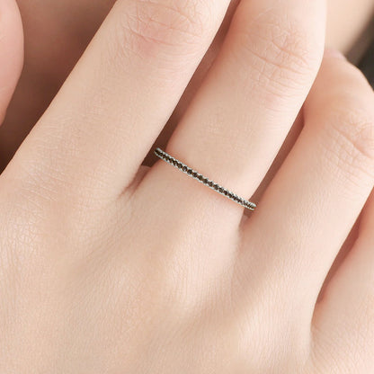 Black Diamond Eternity Stacking Ring