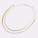 Herringbone + Rope Chain Set