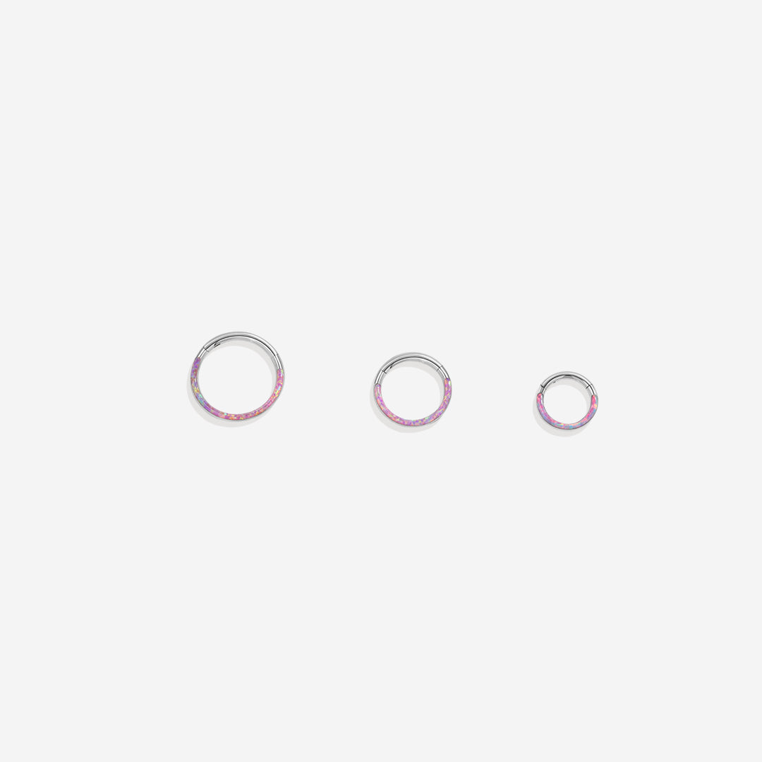 Magical Iridescent Clicker Hoops | 18g