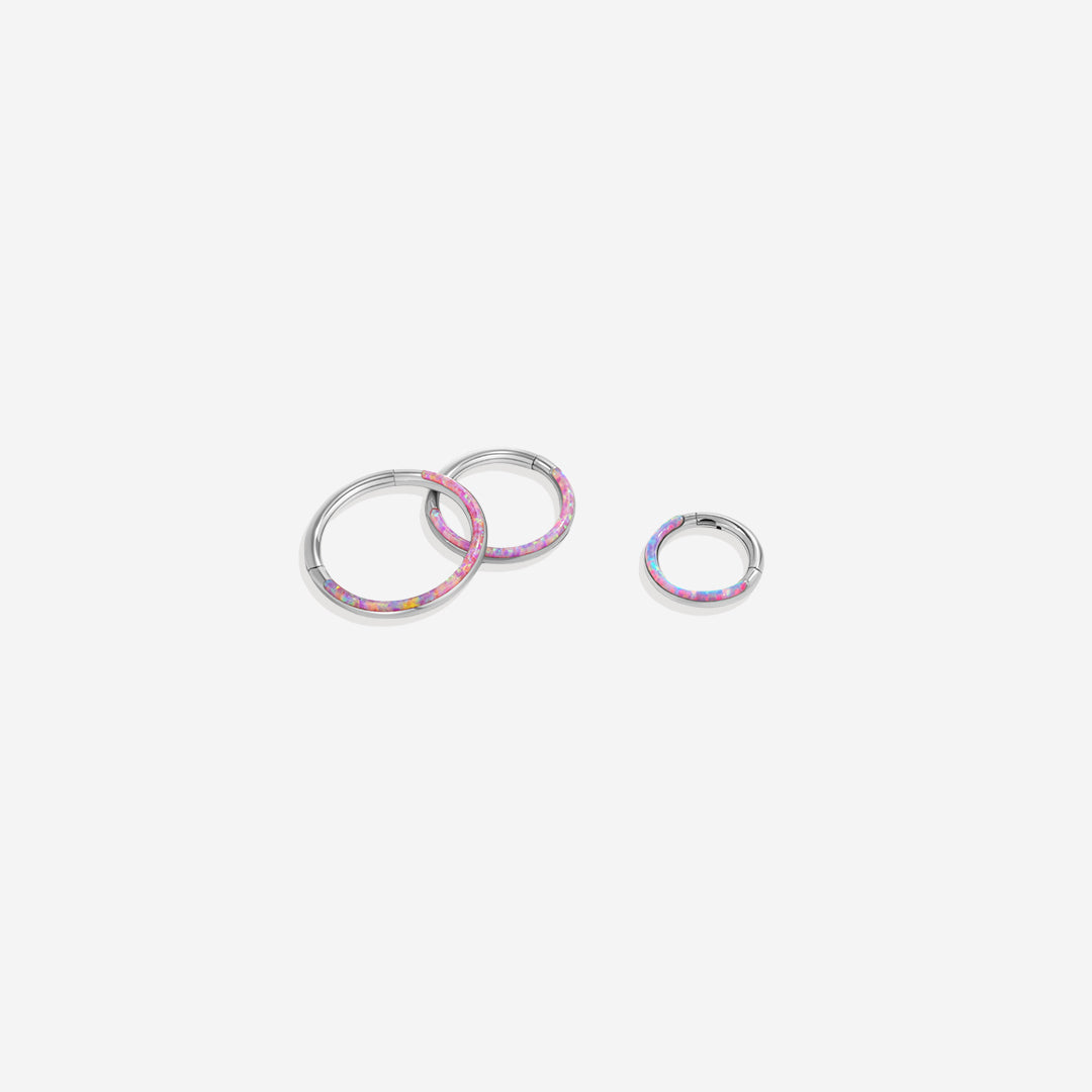 Magical Iridescent Clicker Hoops | 18g