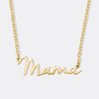 Mama Script Necklace