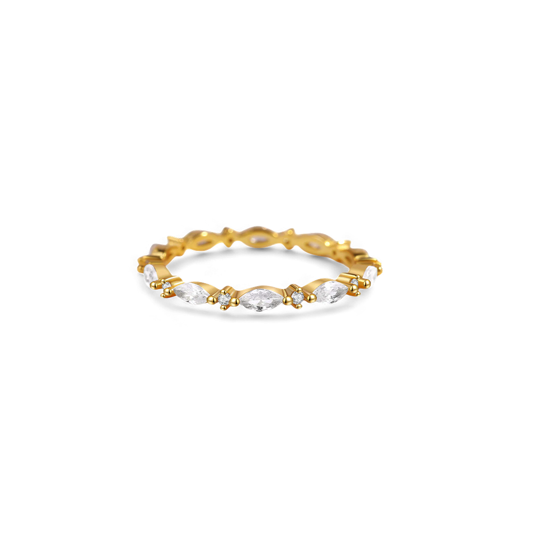Marquis Gemstone Stacking Ring