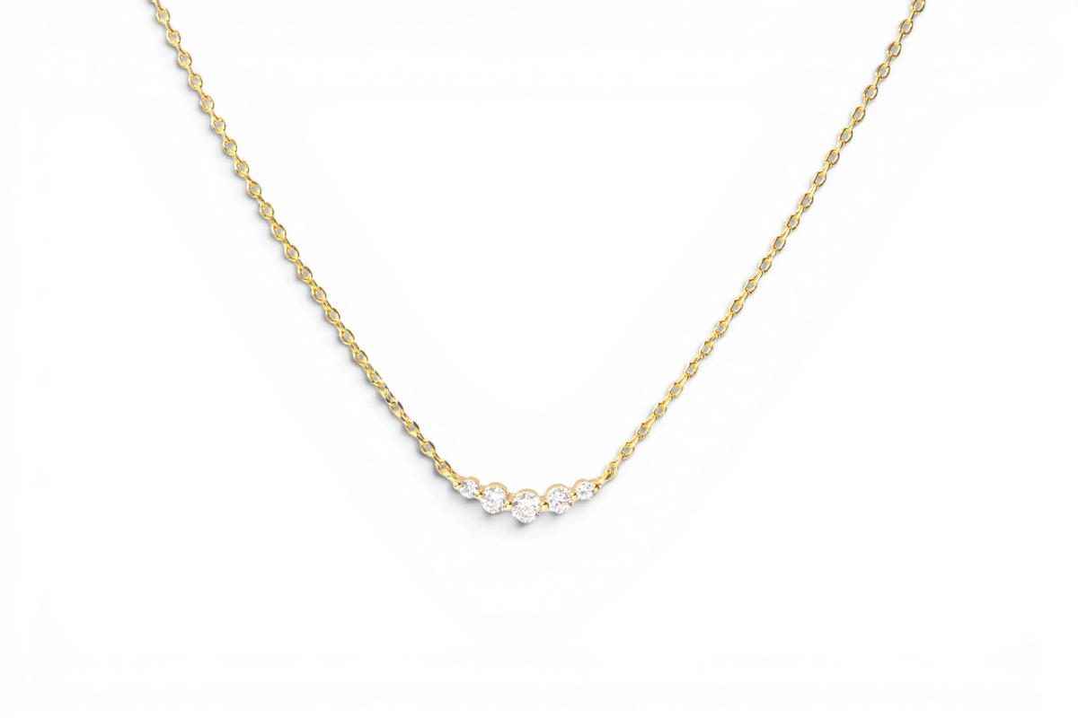 Mini Arc Diamond Necklace