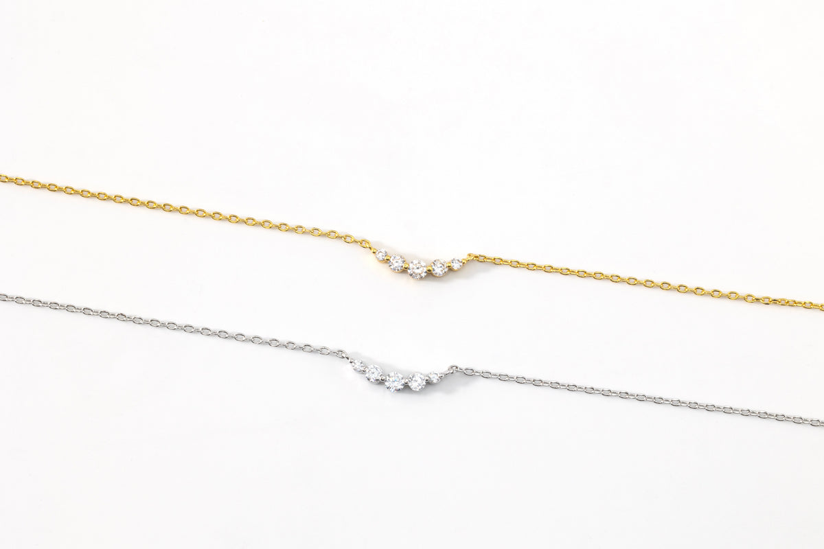 Mini Arc Diamond Necklace