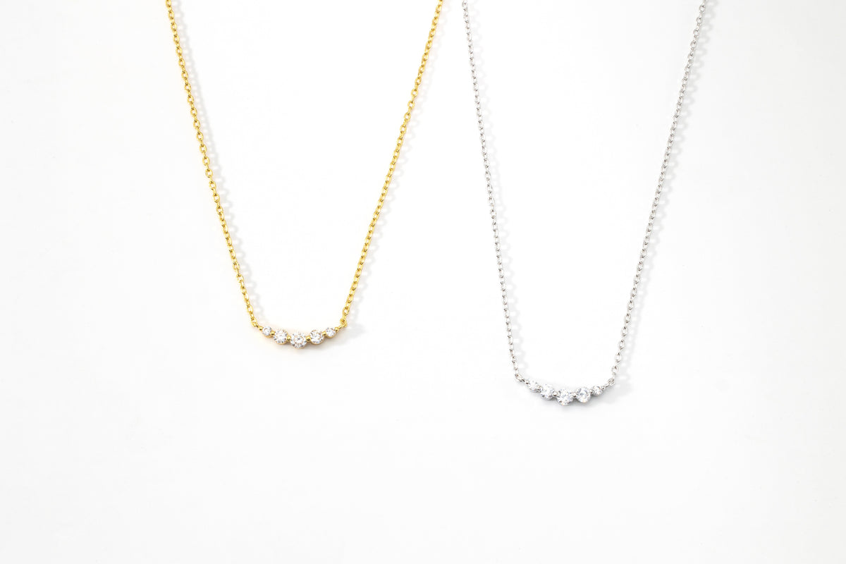 Mini Arc Diamond Necklace