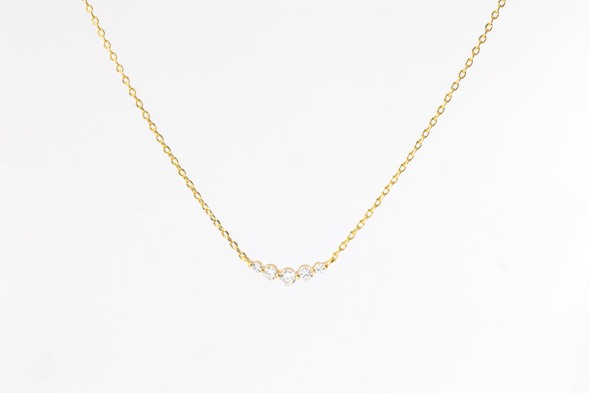 Mini Arc Diamond Necklace