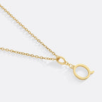 Minimalist Initial Charm Necklace