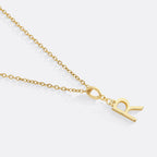 Minimalist Initial Charm Necklace