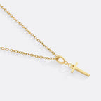 Minimalist Initial Charm Necklace