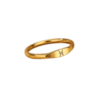 Minimalist Zodiac Stacking Band