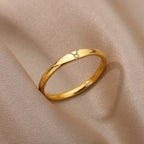 Minimalist Zodiac Stacking Band