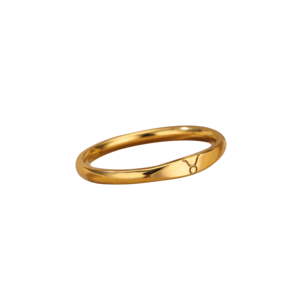 Minimalist Zodiac Stacking Band