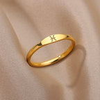 Minimalist Zodiac Stacking Band