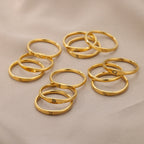 Minimalist Zodiac Stacking Band