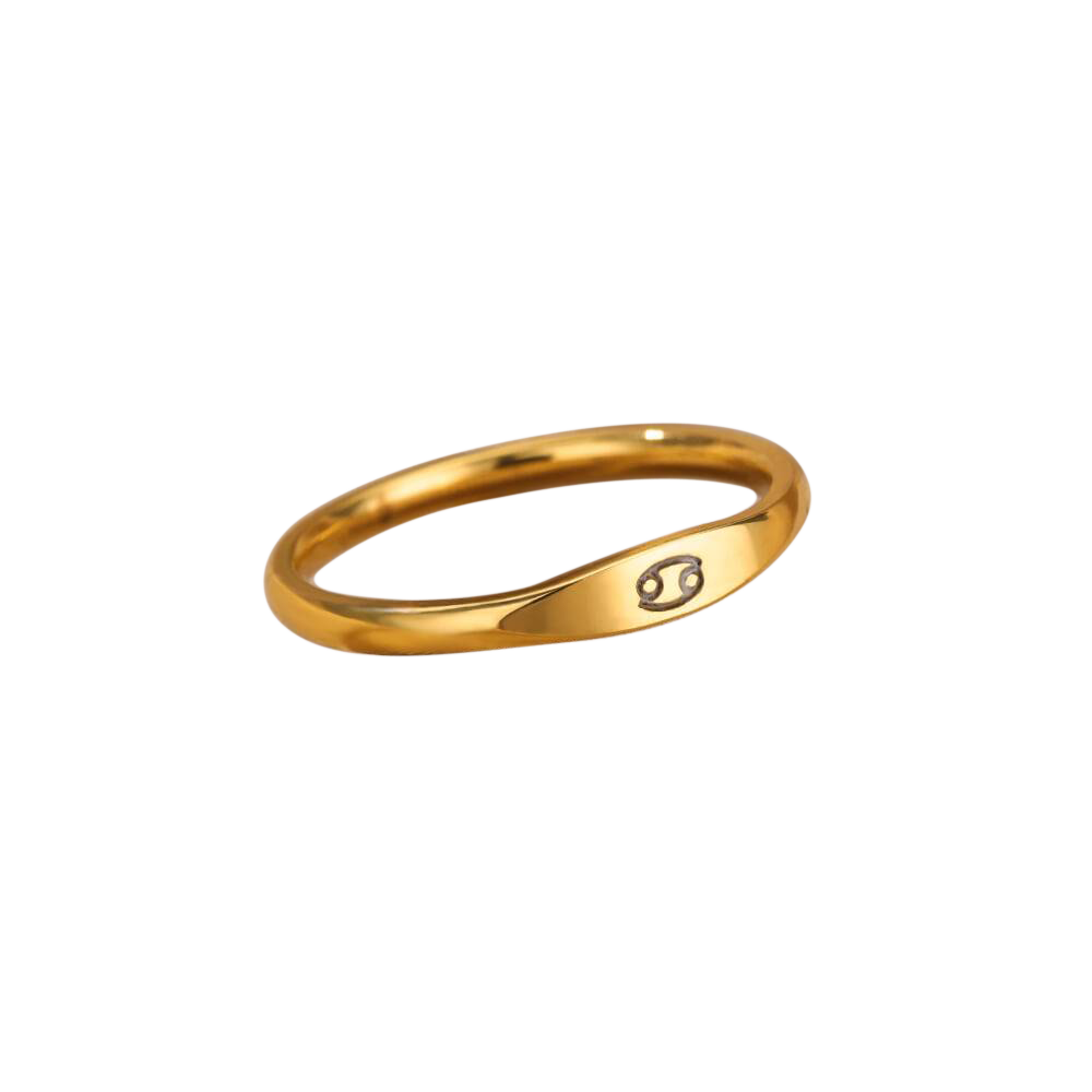 Minimalist Zodiac Stacking Band