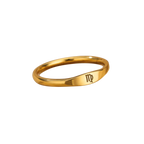 Minimalist Zodiac Stacking Band