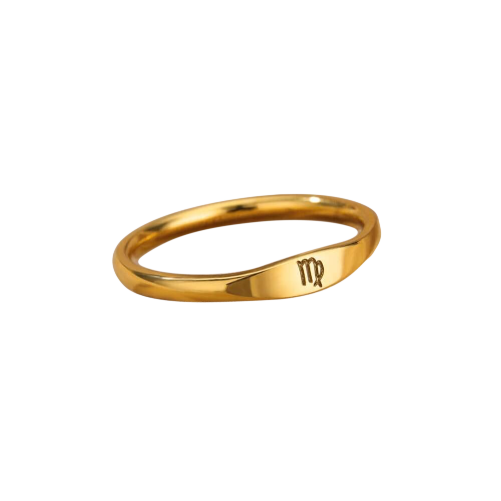 Minimalist Zodiac Stacking Band