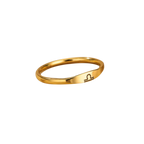 Minimalist Zodiac Stacking Band
