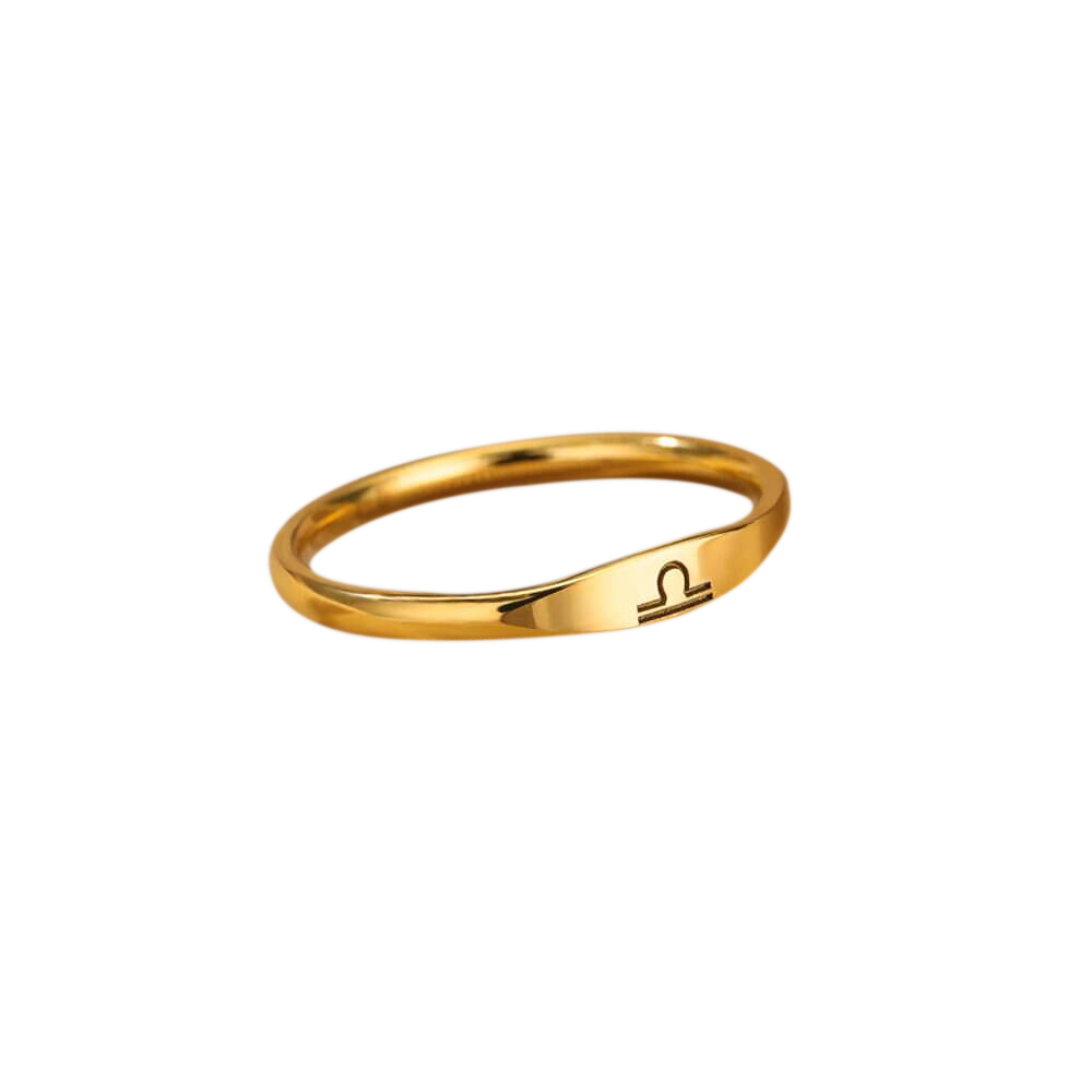 Minimalist Zodiac Stacking Band