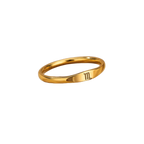 Minimalist Zodiac Stacking Band