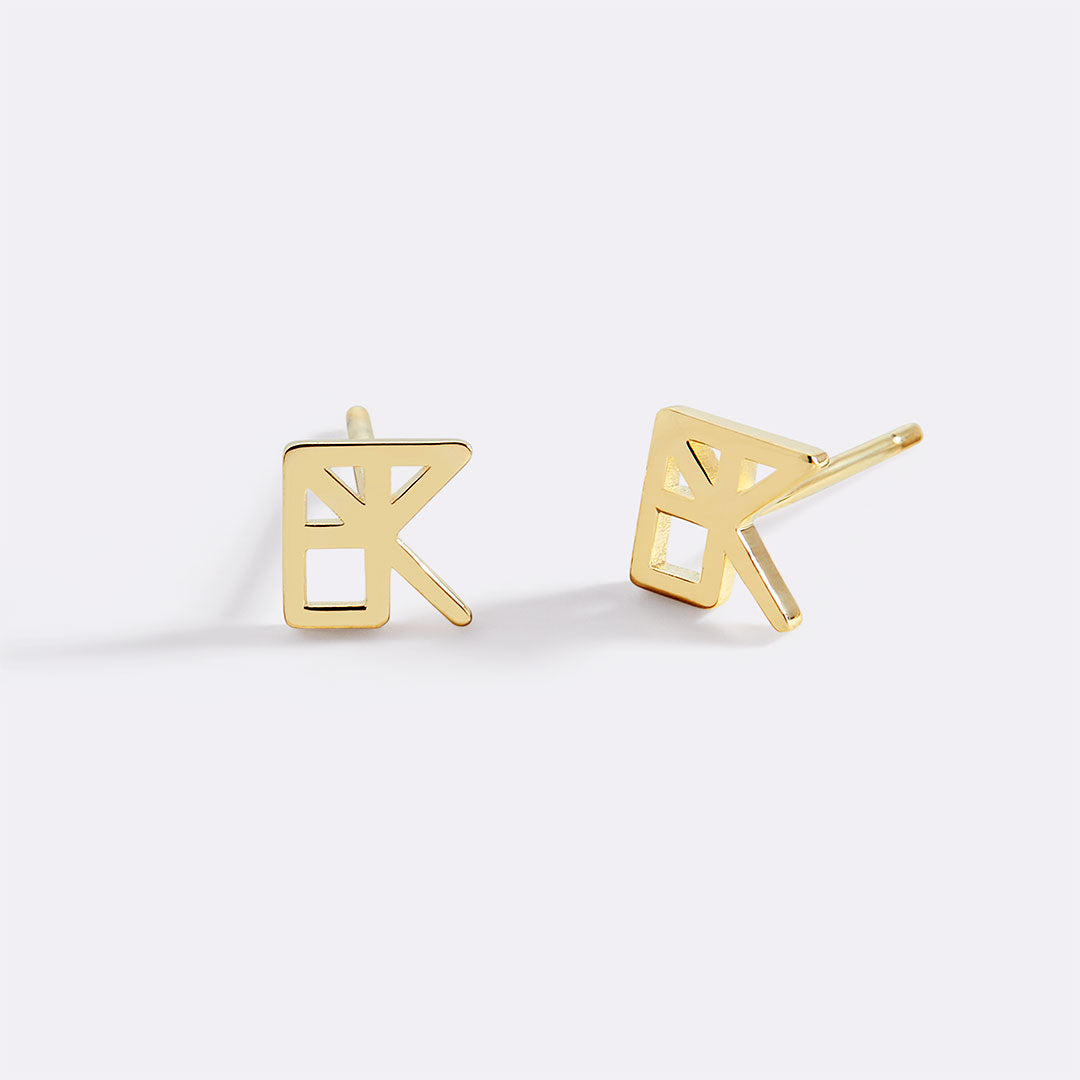 Monogram Name Earrings