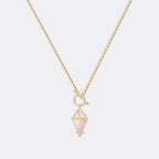 Moonstone Power Pendant T-Lock Necklace