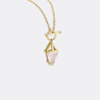 Moonstone Power Pendant T-Lock Necklace