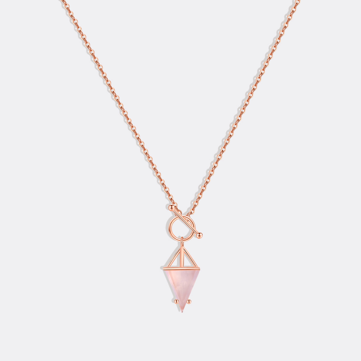 Moonstone Power Pendant T-Lock Necklace