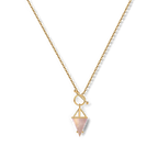 Moonstone Power Pendant T-Lock Necklace