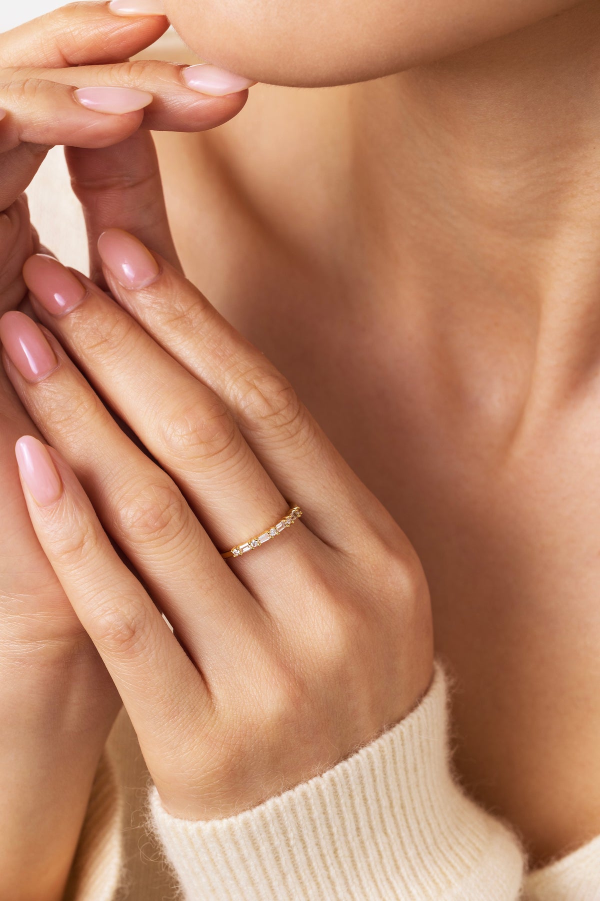 Multi Gem Baguette Stacking Ring