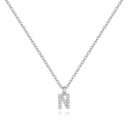 Pavé Uppercase Initial Necklace
