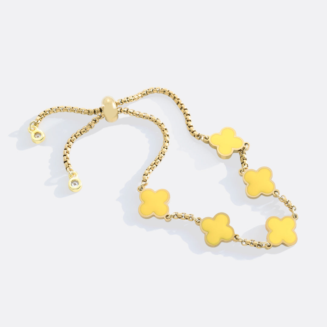 Clover Enamel Bracelet
