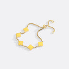 Clover Enamel Bracelet