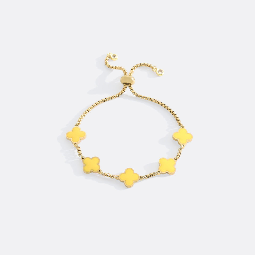 Clover Enamel Bracelet