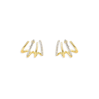 Claw Stud Wrap Earrings