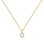 Pavé Uppercase Initial Necklace