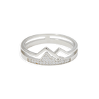 Faith Moves Mountains Pavé Mountain Ring