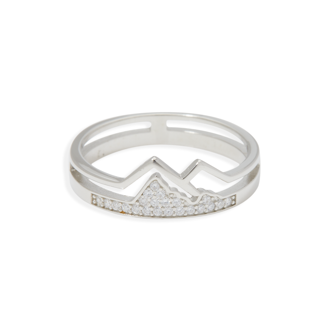 Faith Moves Mountains Pavé Mountain Ring