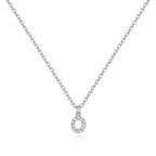 Pavé Uppercase Initial Necklace