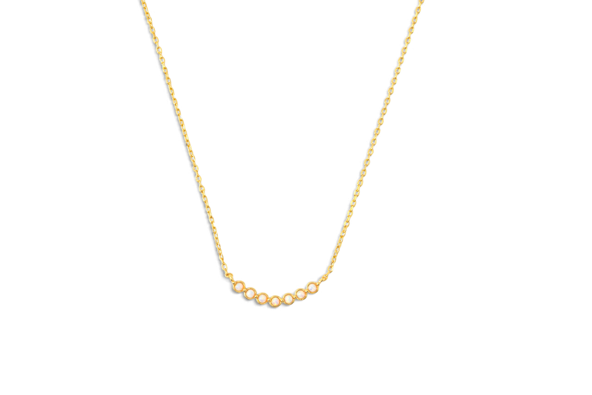 Opal Arc Necklace