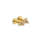 Opal Trio Sleeper Stud Earrings | 18g