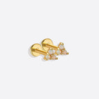 Opal Trio Sleeper Stud Earrings | 18g
