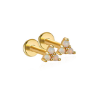Opal Trio Sleeper Stud Earrings | 18g