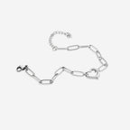 Open Heart Paperclip Chain Bracelet